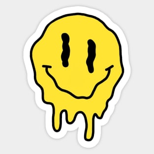 Melting Smiley Face Sticker